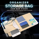 Car Sun Visor Organizer Storage Bag